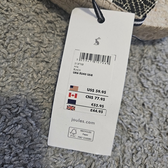 NWT JOULES Aria Espadrile Platform Sandals Size 8 - Picture 4 of 6